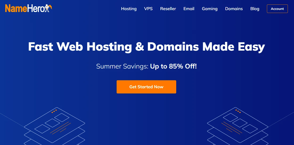 NameHero- fastest wordpress hosting