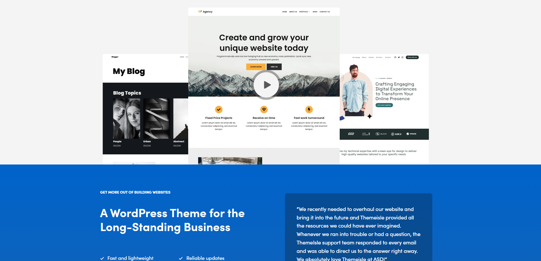 Neve - fastest wordpress themes